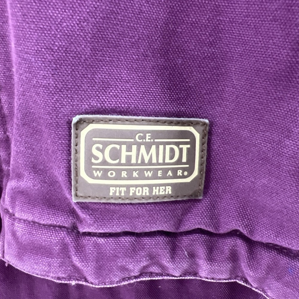 Schmidt Workwear Canvas Jacket Women M Sherpa Y2K Hoodie Fleece Lined Utility - Picture 3 of 13